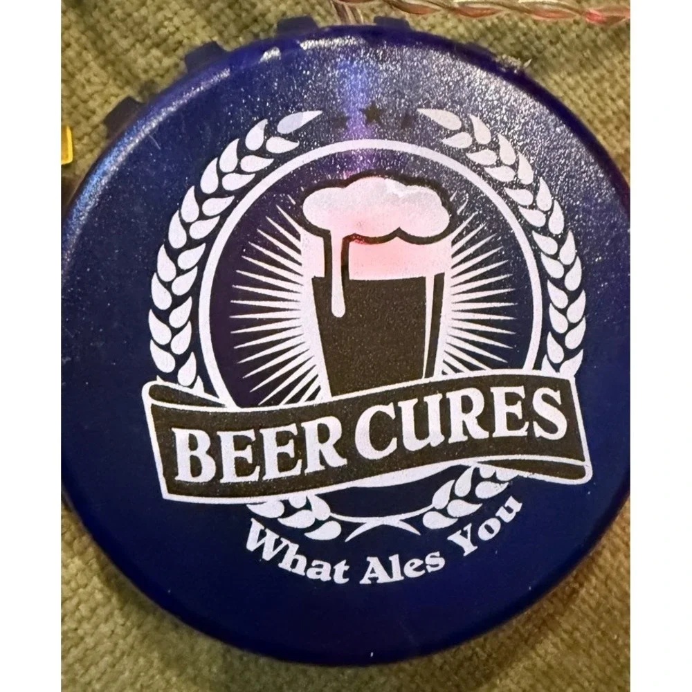 Wembley Beer Bottle Cap Lights Set of 10 Multi-Colors LIGHTS WORK‎ Barware